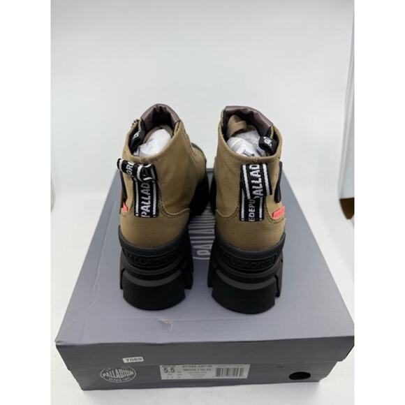 NEW Palladium Revolt Hi TX Lace Up Ankle Boot 97242-307-M Olive Womens Size 5.5 - Picture 6 of 9